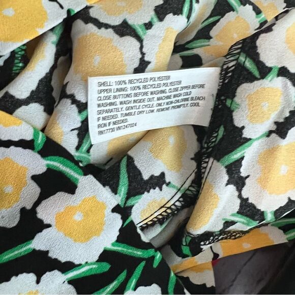 Diane Von Furstenberg For Target Yellow Poppy Shift Dress Size 0 - Picture 7 of 7